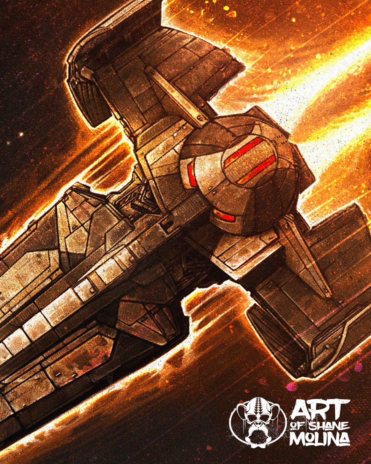 Sith Infiltrator - Darth Maul Illustration