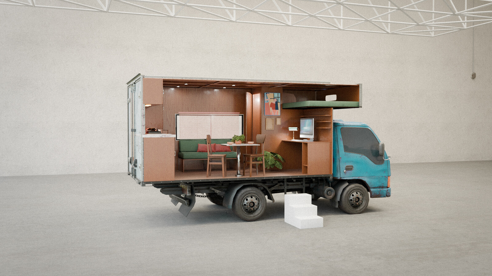 Mobile Living: Truck Interior Design