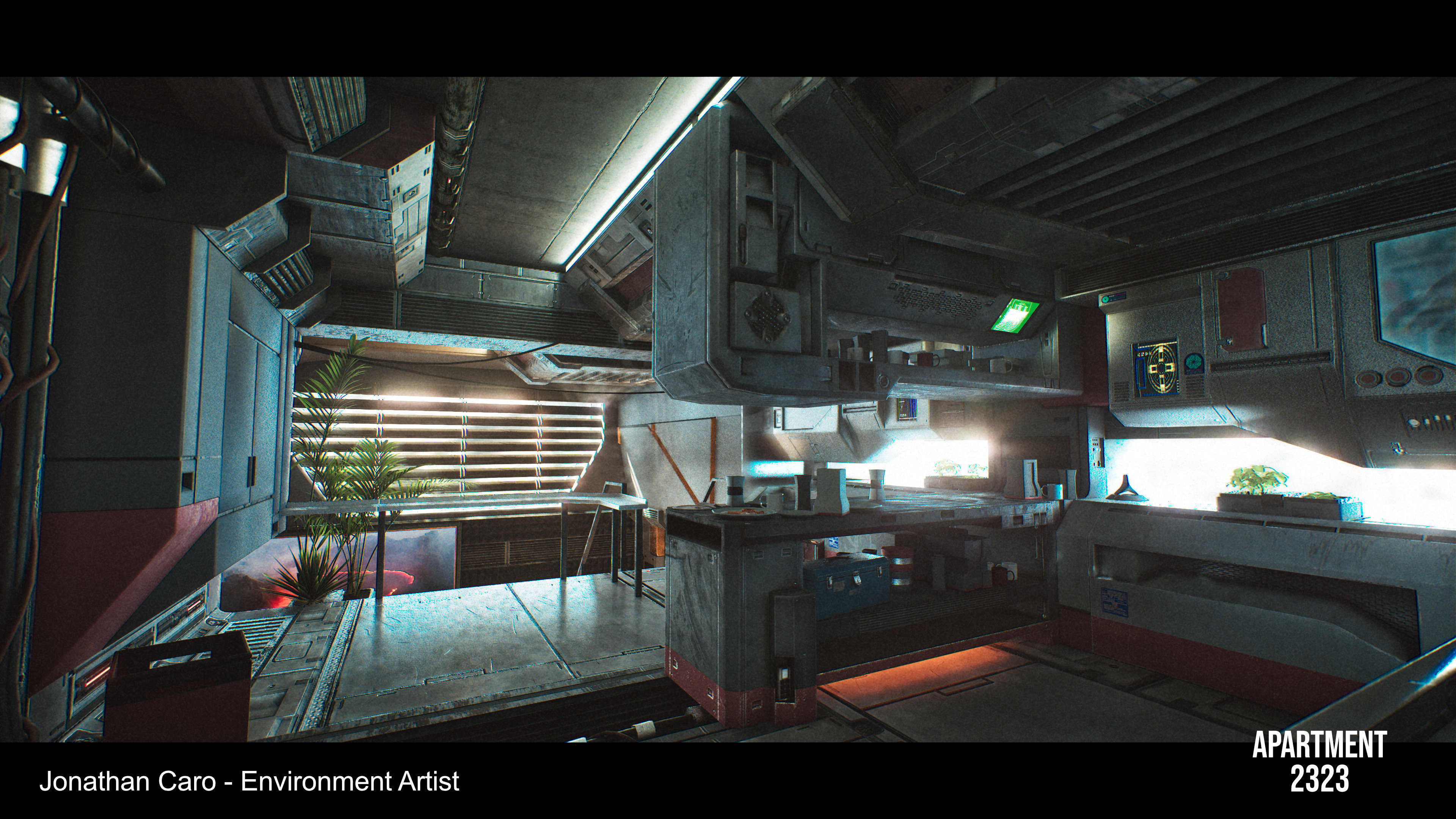 Kitchen as seen from entrance.