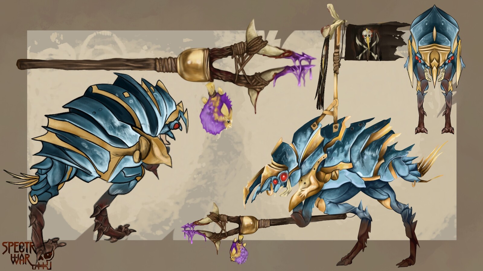 The final design features a purple pufferfish to show poison damage visibly.