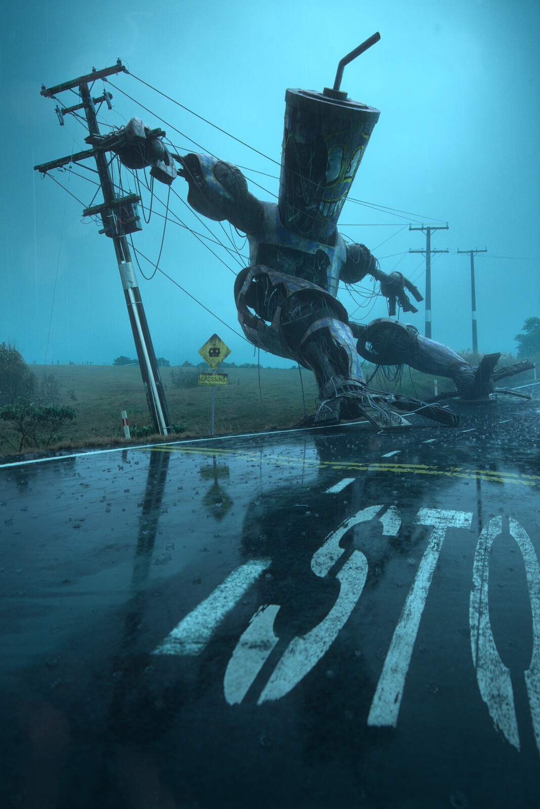 The Landscape of Lost Robots | Concept Art 