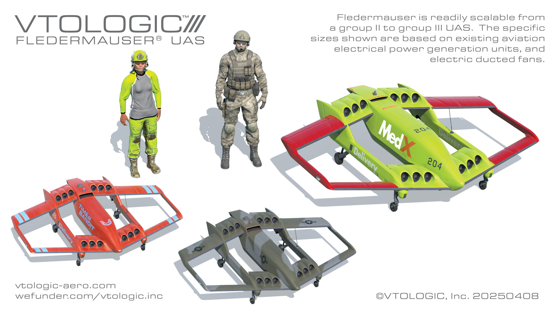 PAN SPATIAL Aerospace Concept Design - VTOLogic, Inc. FLEDERMAUSER ...