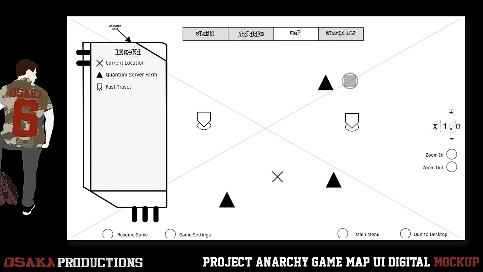 Finalized digital version of the Game Map.  