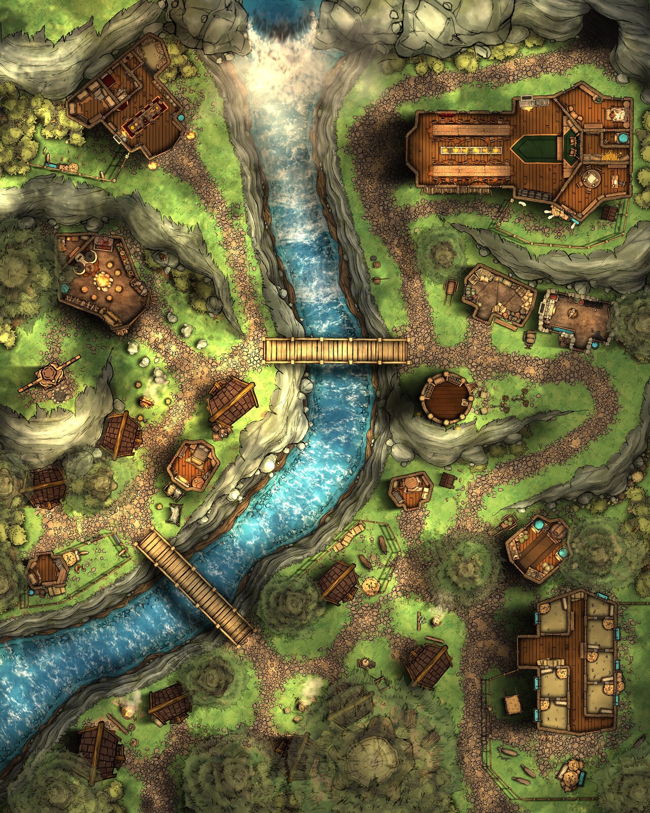 Grizzly Hills | Viking Village &amp; Starting Town [80 x 100]