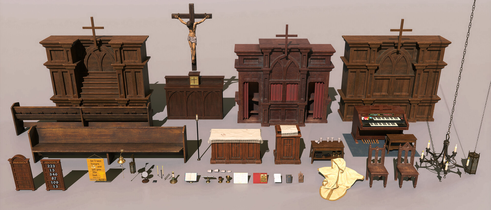 UE5 Midnight Mass Church - Fan Art