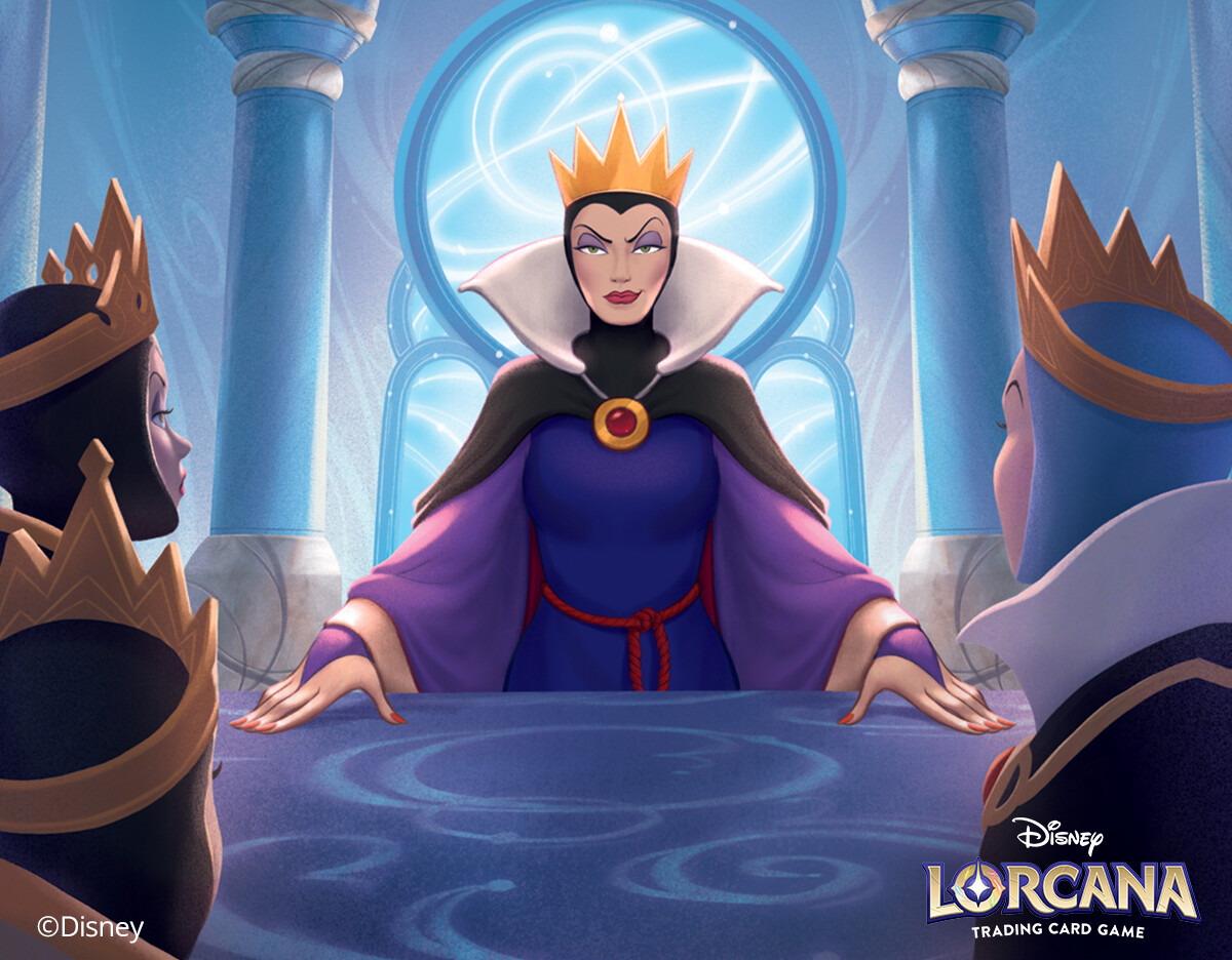 the queen lorcana card Amazon.com: Ravensburger Disney Lorcana TCG Portfolio featuring The Queen –  Wicked and Vain by Matthew Robert Davies | Holds 64 Cards & 8 Oversized  Cards | Premium Storage & Stylish Protection main image 0