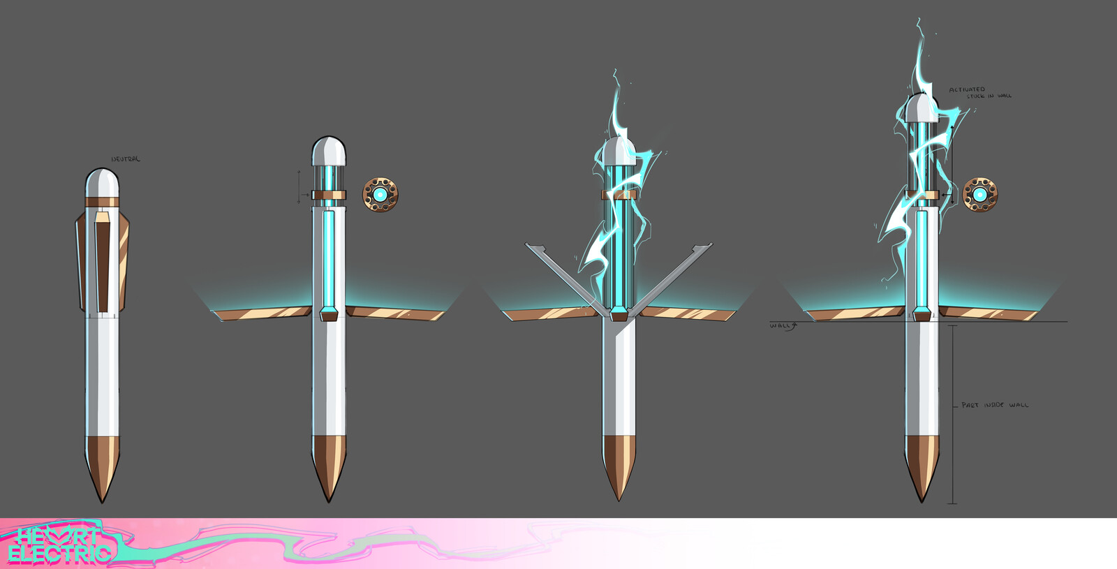 alternative magnetic harpoon arm concept