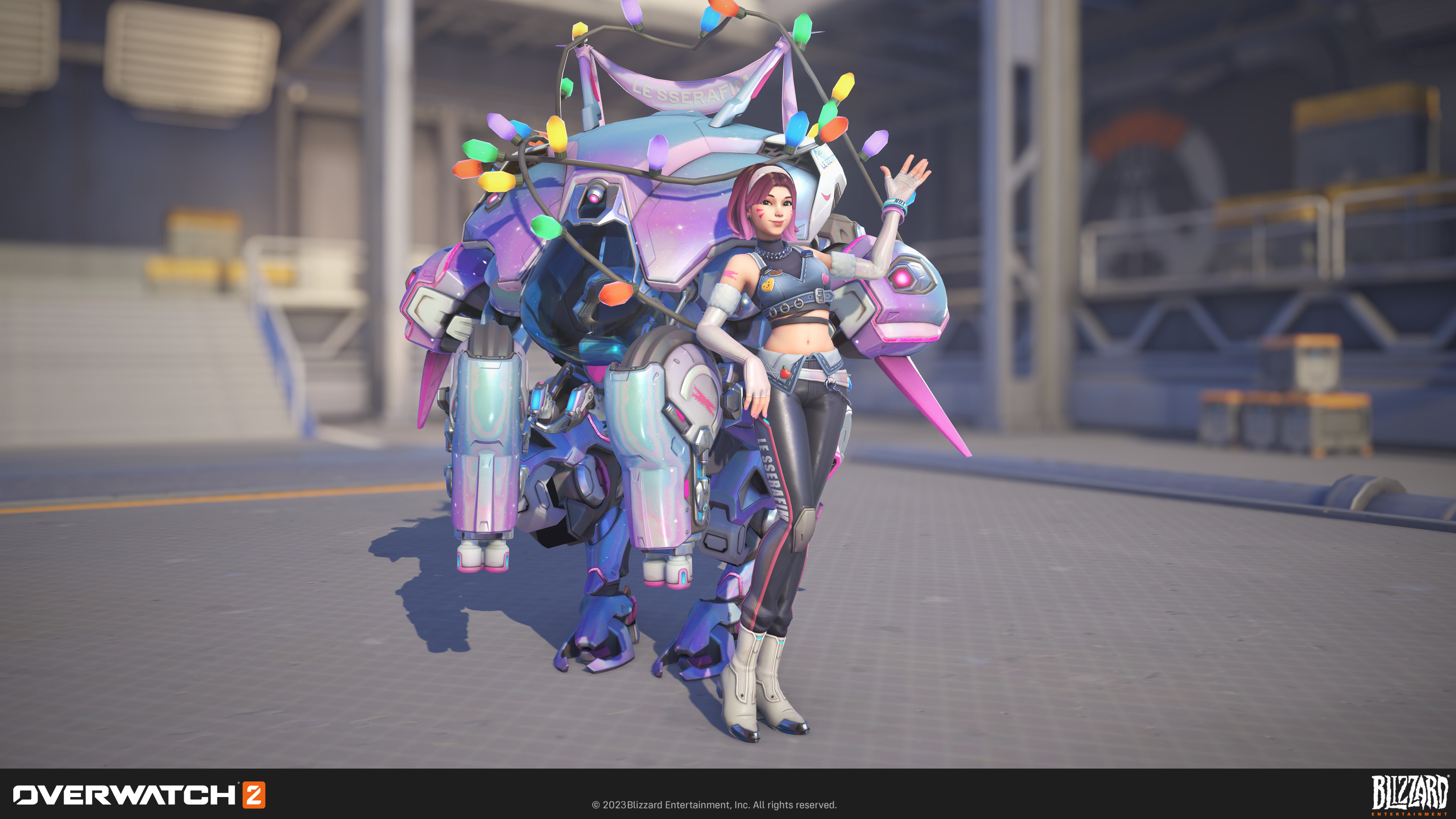 ArtStation - Overwatch 2 : D.VA - ANTIFRAGILE Dazzle & Blue Flame