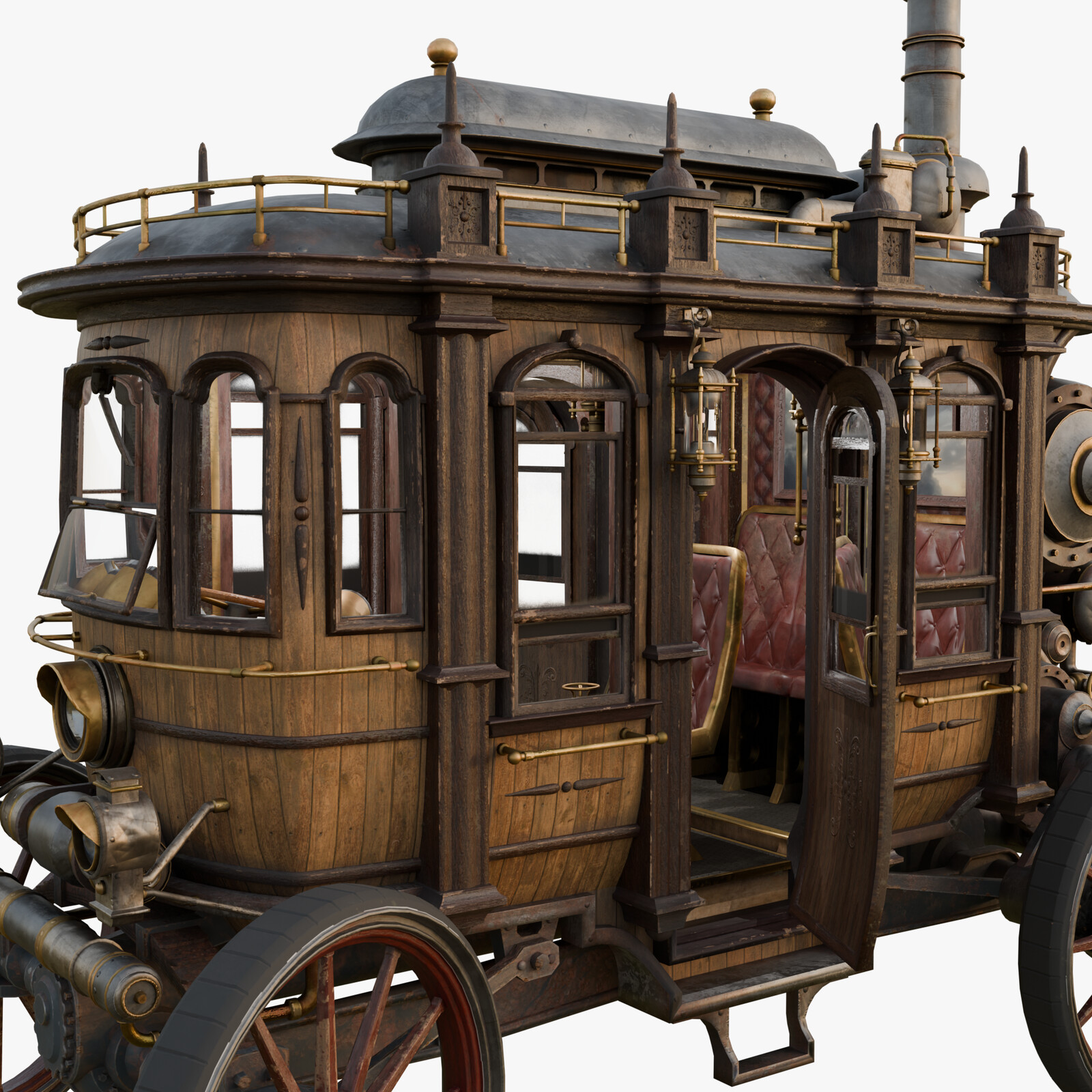 Steampunk Carriage Vehicle