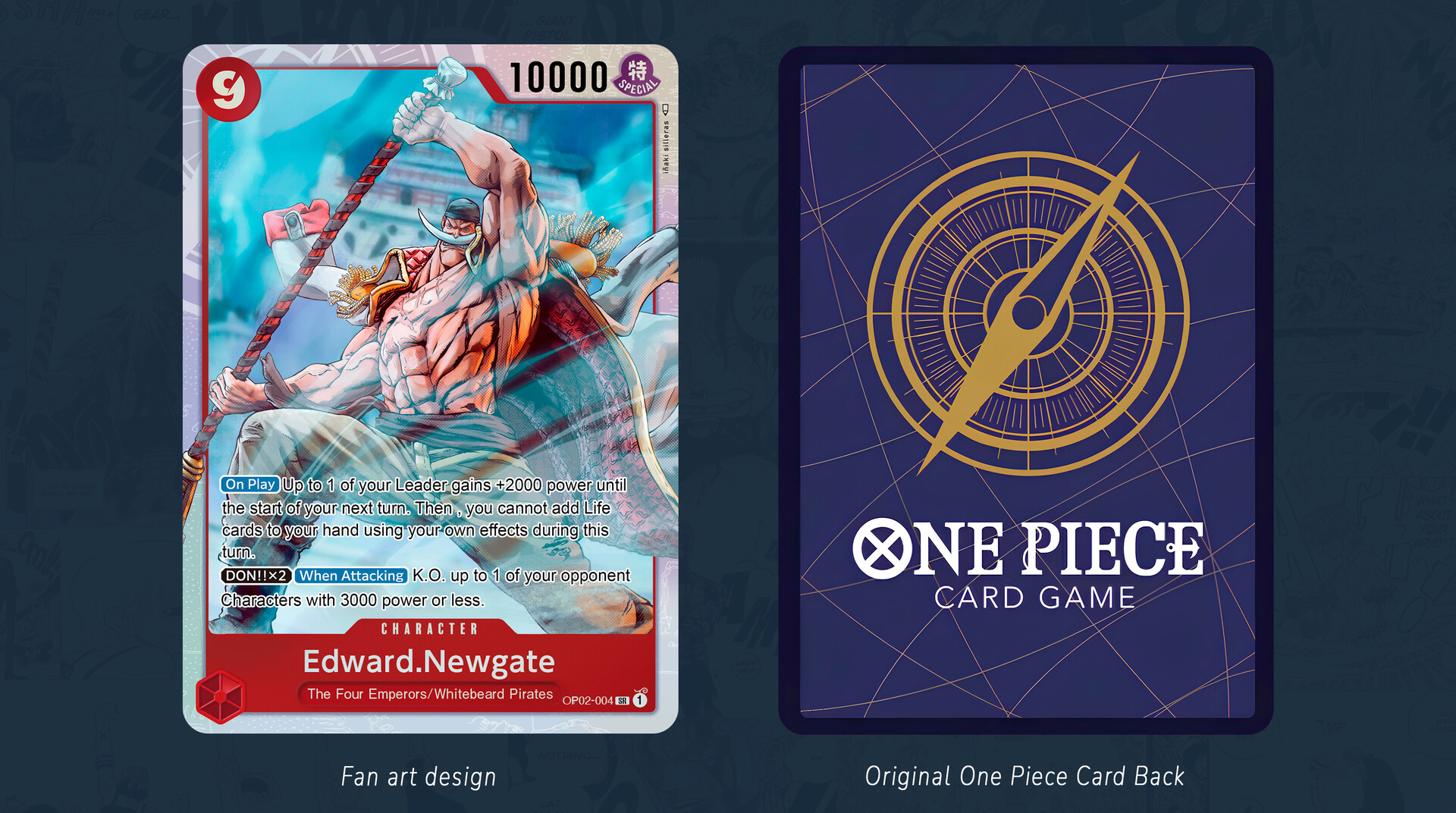 ArtStation - One piece Card game - Shirohige - Fan art