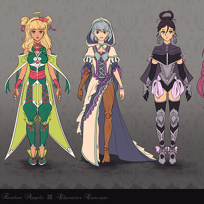 Evalon Angel Character Concepts
