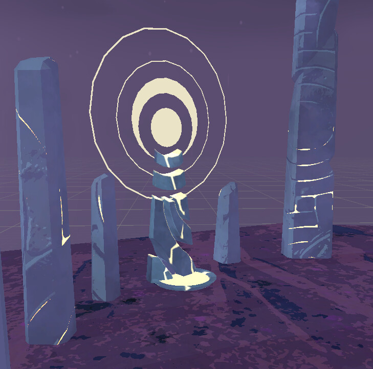 Fixed some errors on the larger columns and made the shrine match their style.
Worked on the shrine from a concept. This was one of the first passes.
