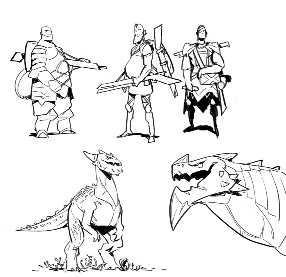 random character sketches #1
