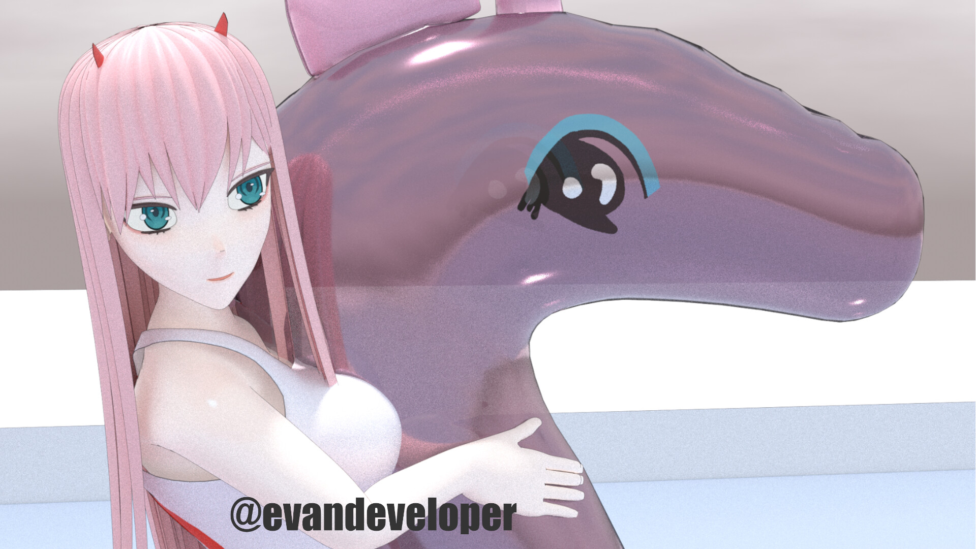 ArtStation Darling in the FranXX Zero Two 3D Model 28 August 2023