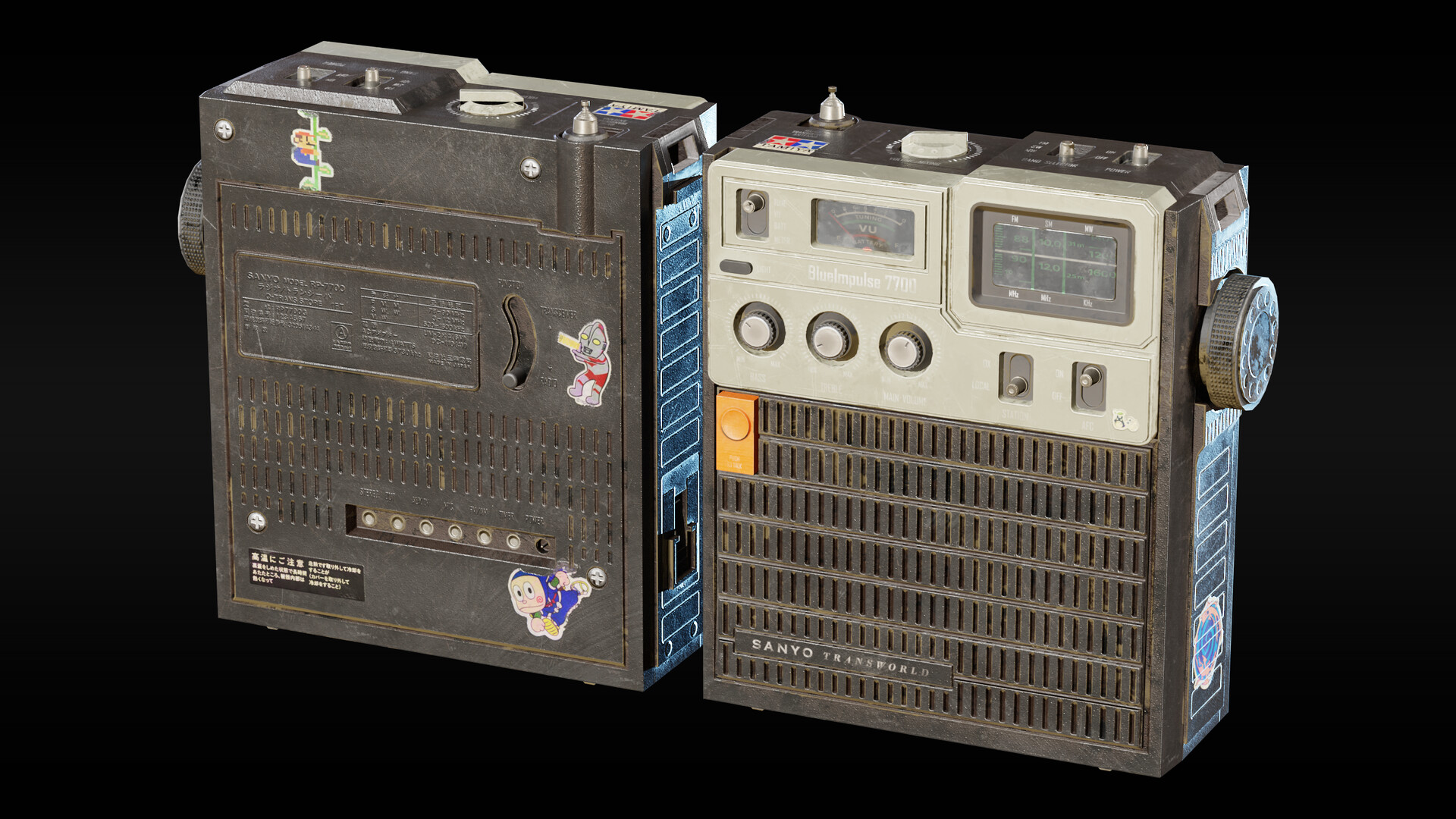 ArtStation - Game Ready Assets: Vintage Radio - Sanyo