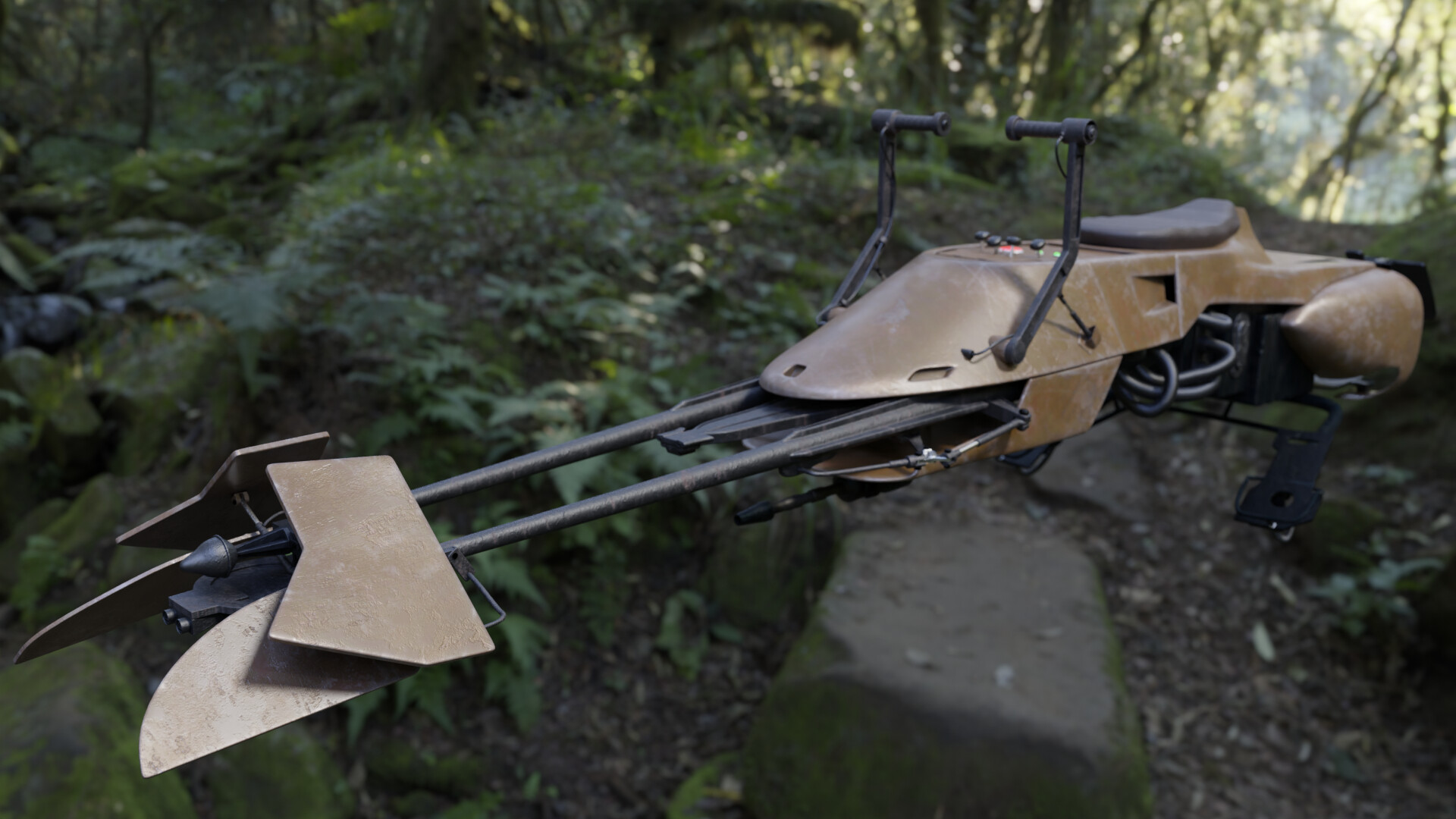 74 Z Propel Star Wars Speeder STAR WARS 74-Z SPEEDER BIKE DRONE