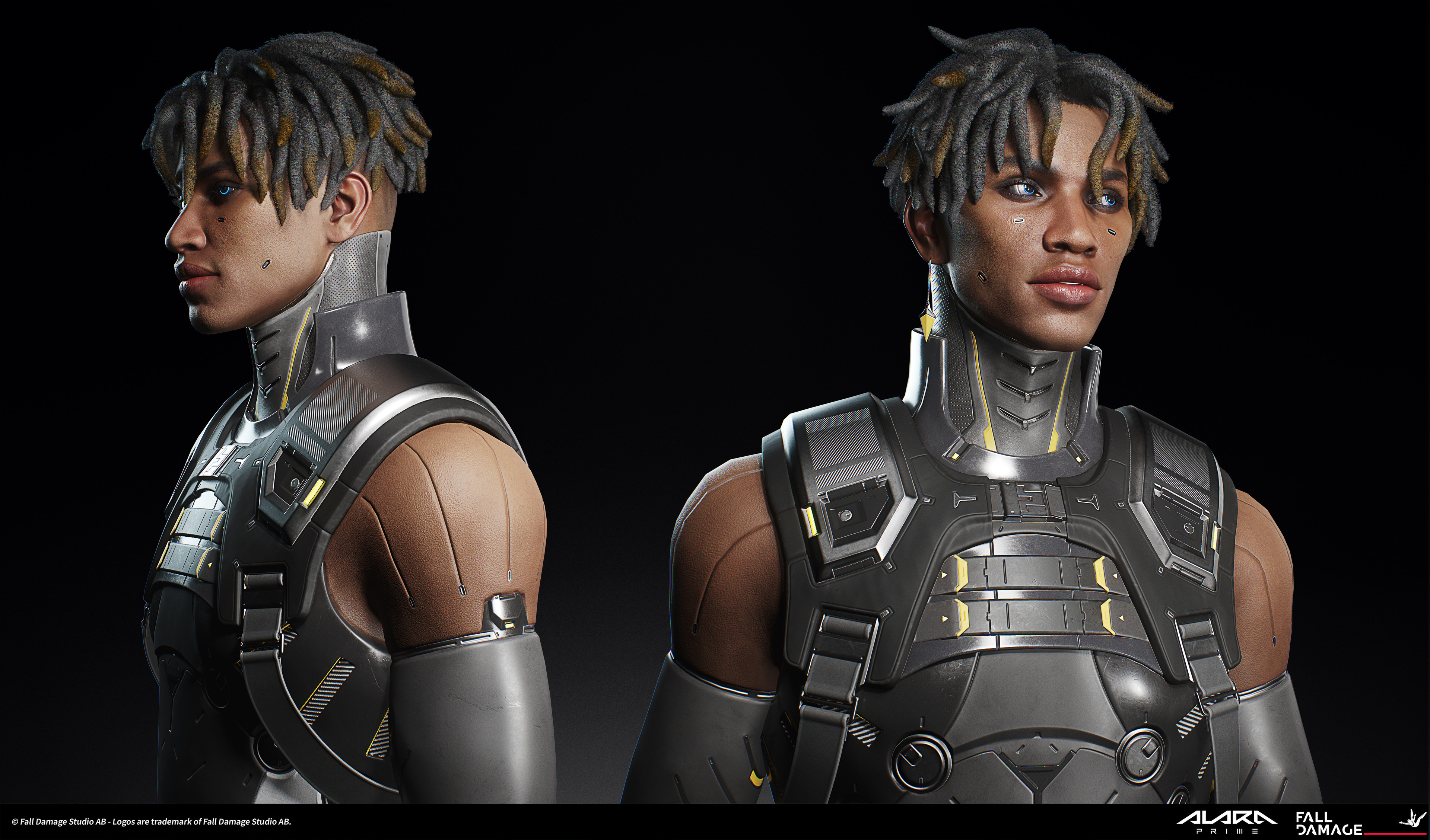 Marmoset render close-ups