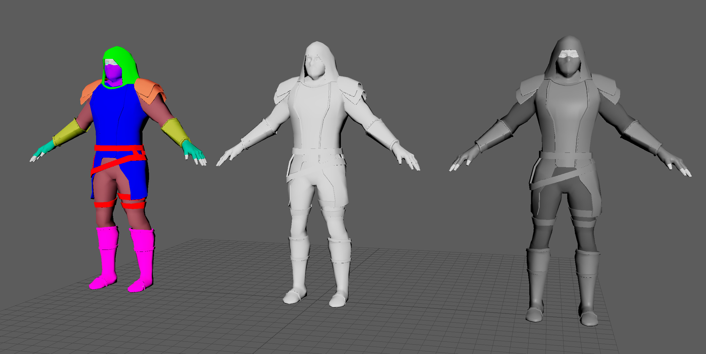 Main Character Low Poly