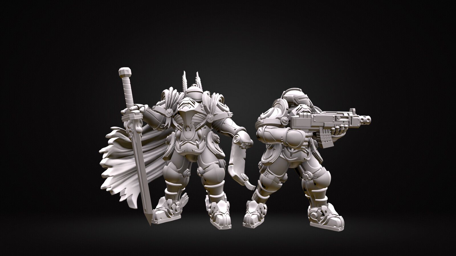 Power Armored Knight and Trooper