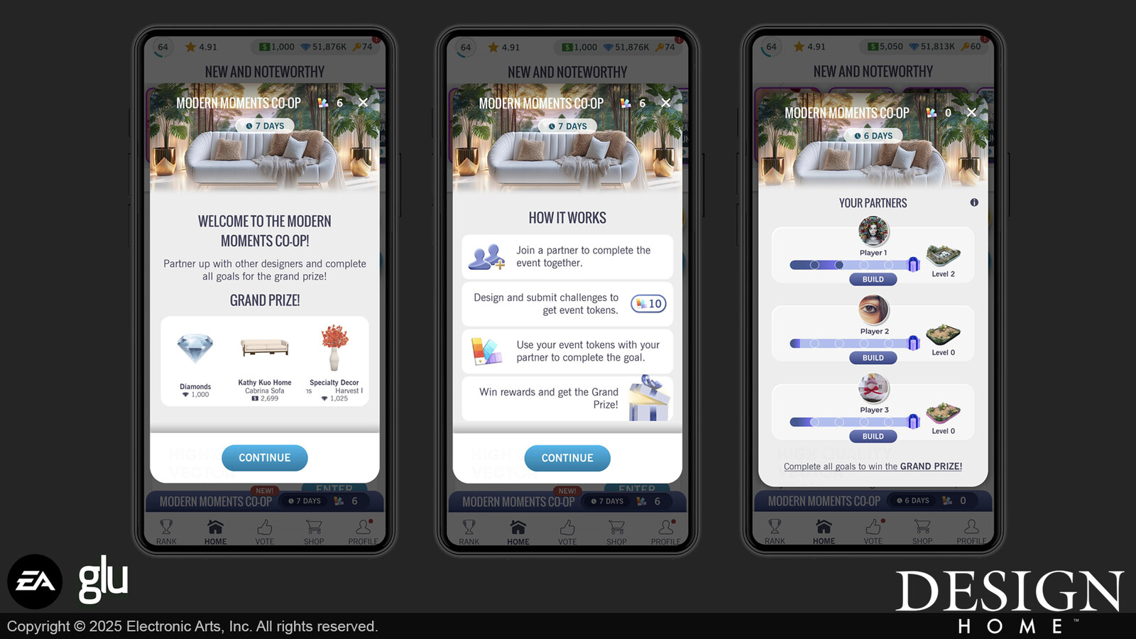 The UX workflow for Co-op Milestone was designed by our Senior UI Artist, Coco Purbah.