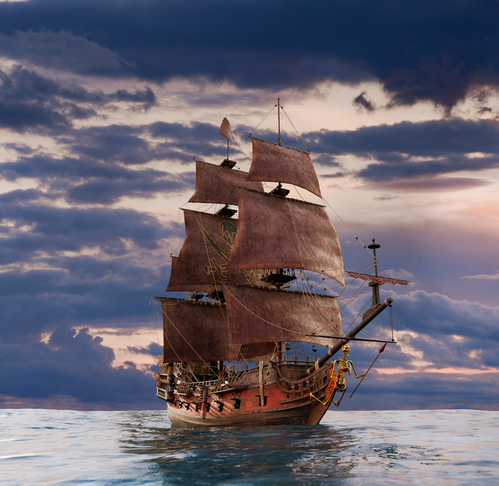 ArtStation - Queen's Anne Revenge Ship