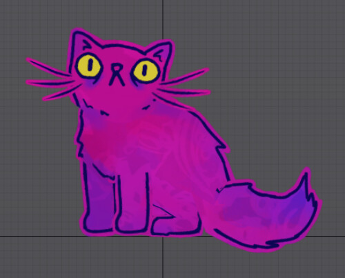 Munchkitty sitting down