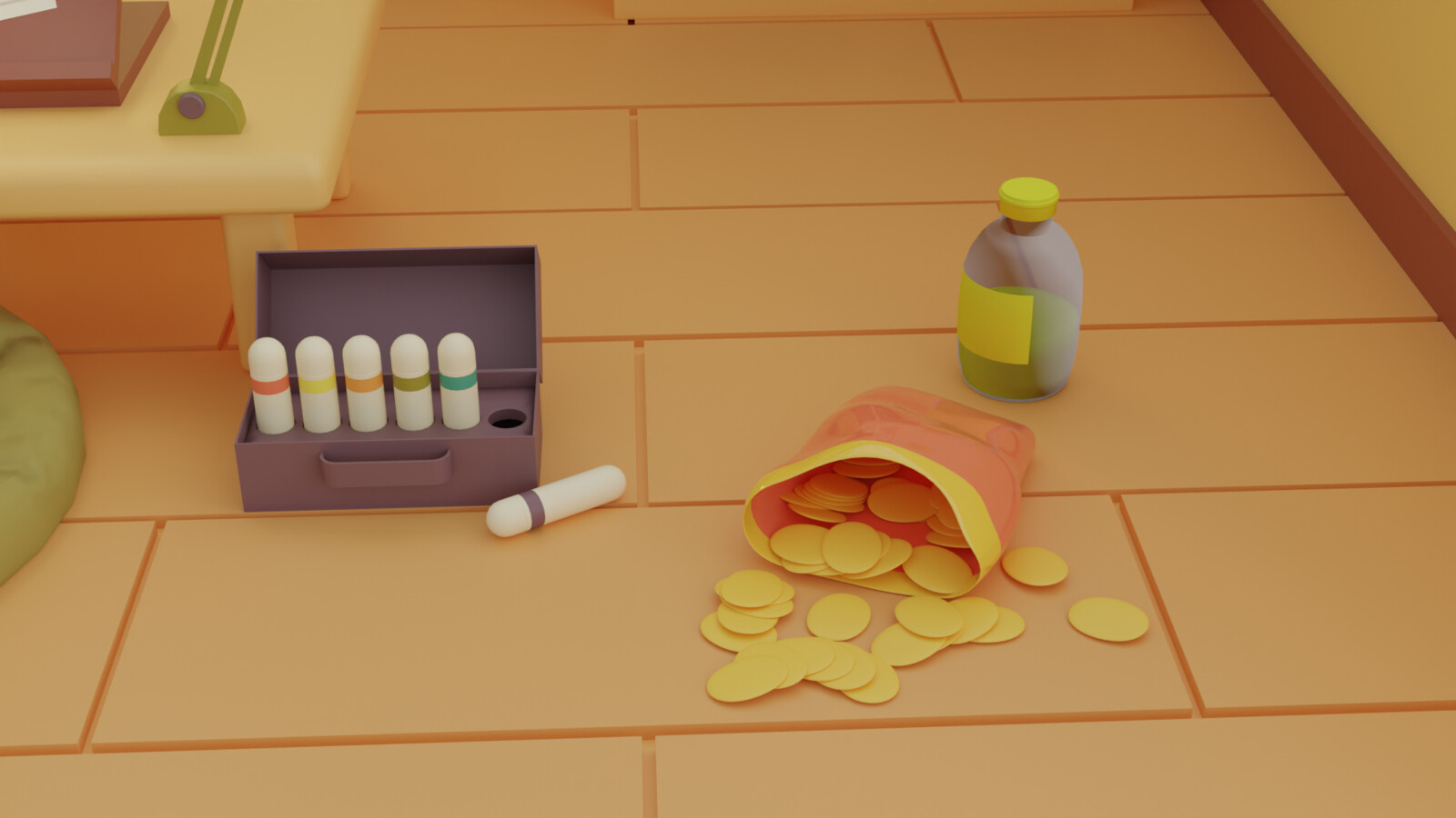 snacks, marcadores