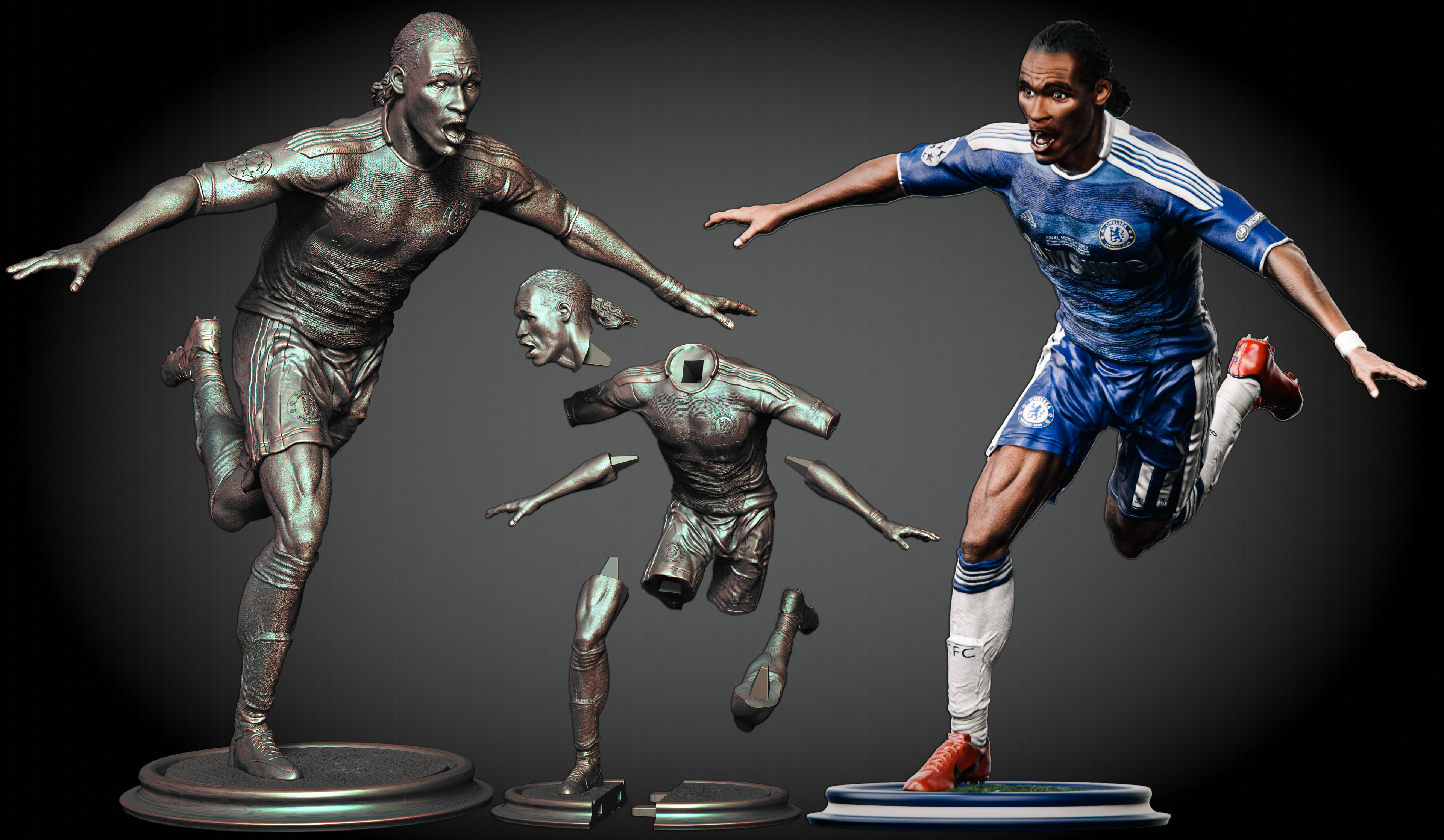 Statue Design, Cut and Keyed 