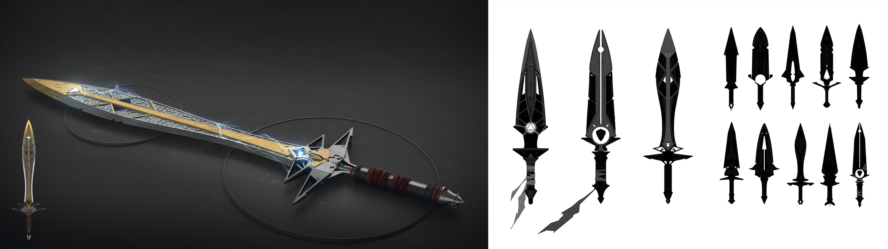 Sword sketches.