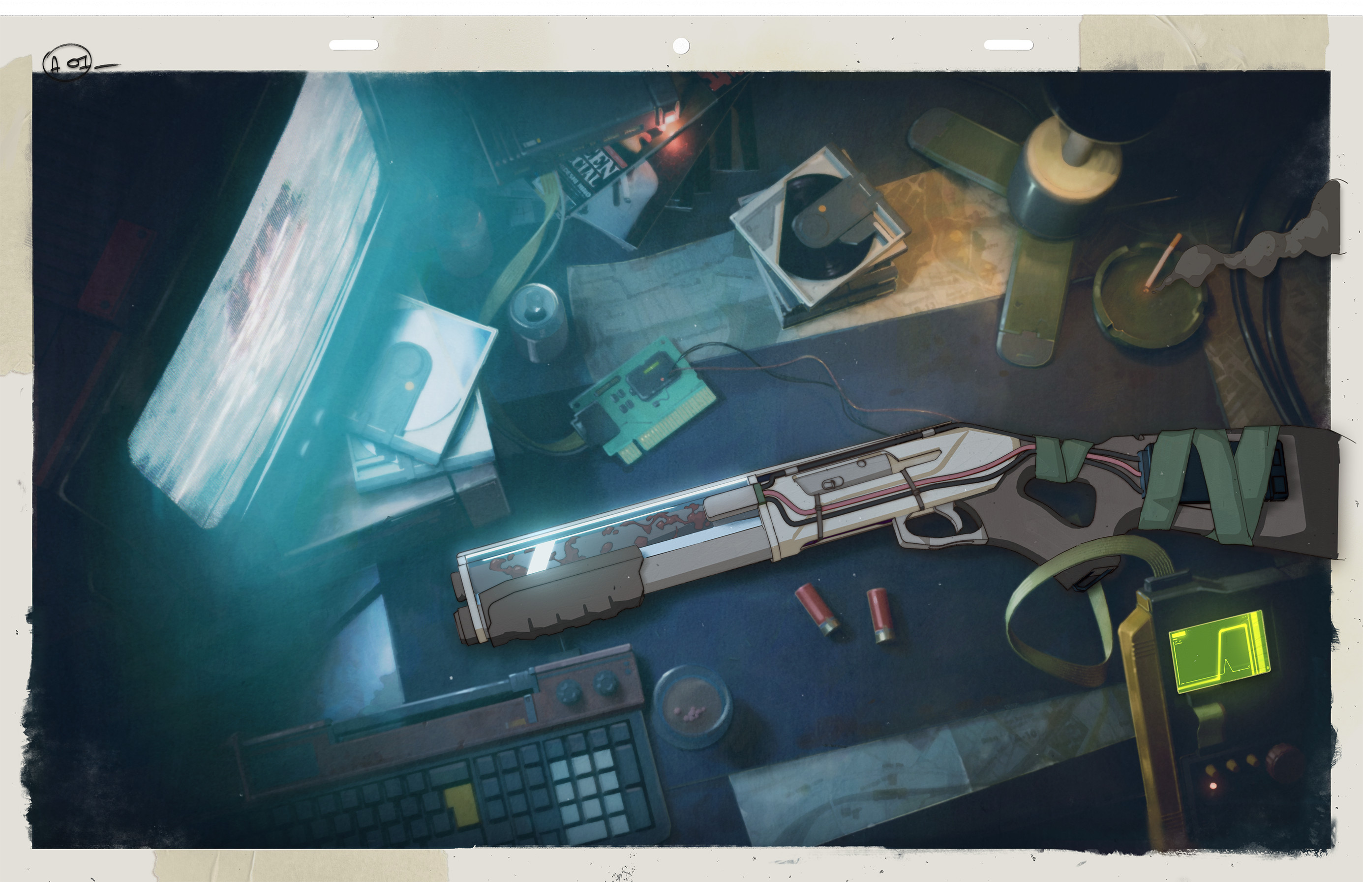 Gun base model by Ohle Mathiebe.