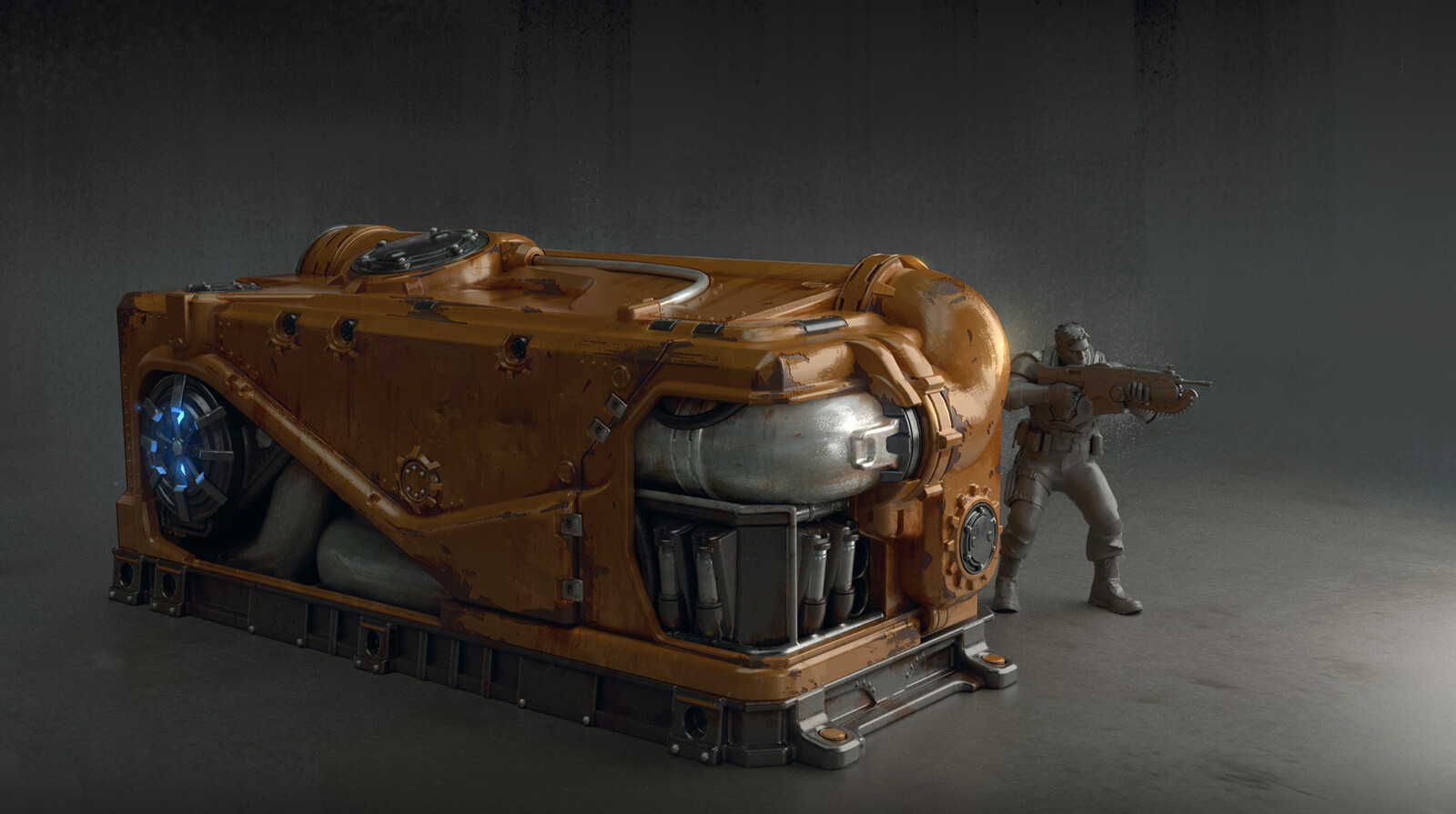 Engine cover prop.