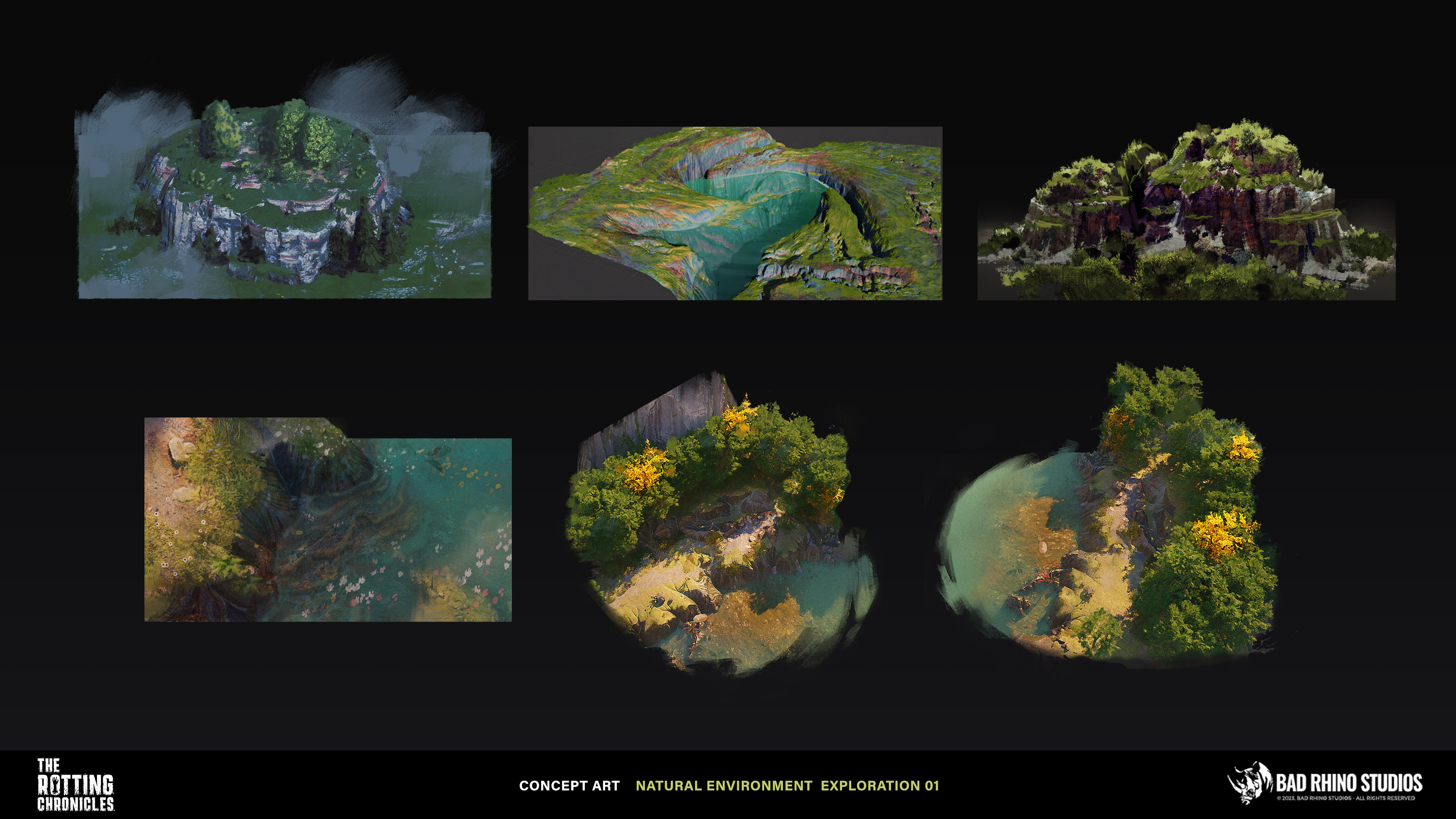 Exploring different types of terrain for the environment