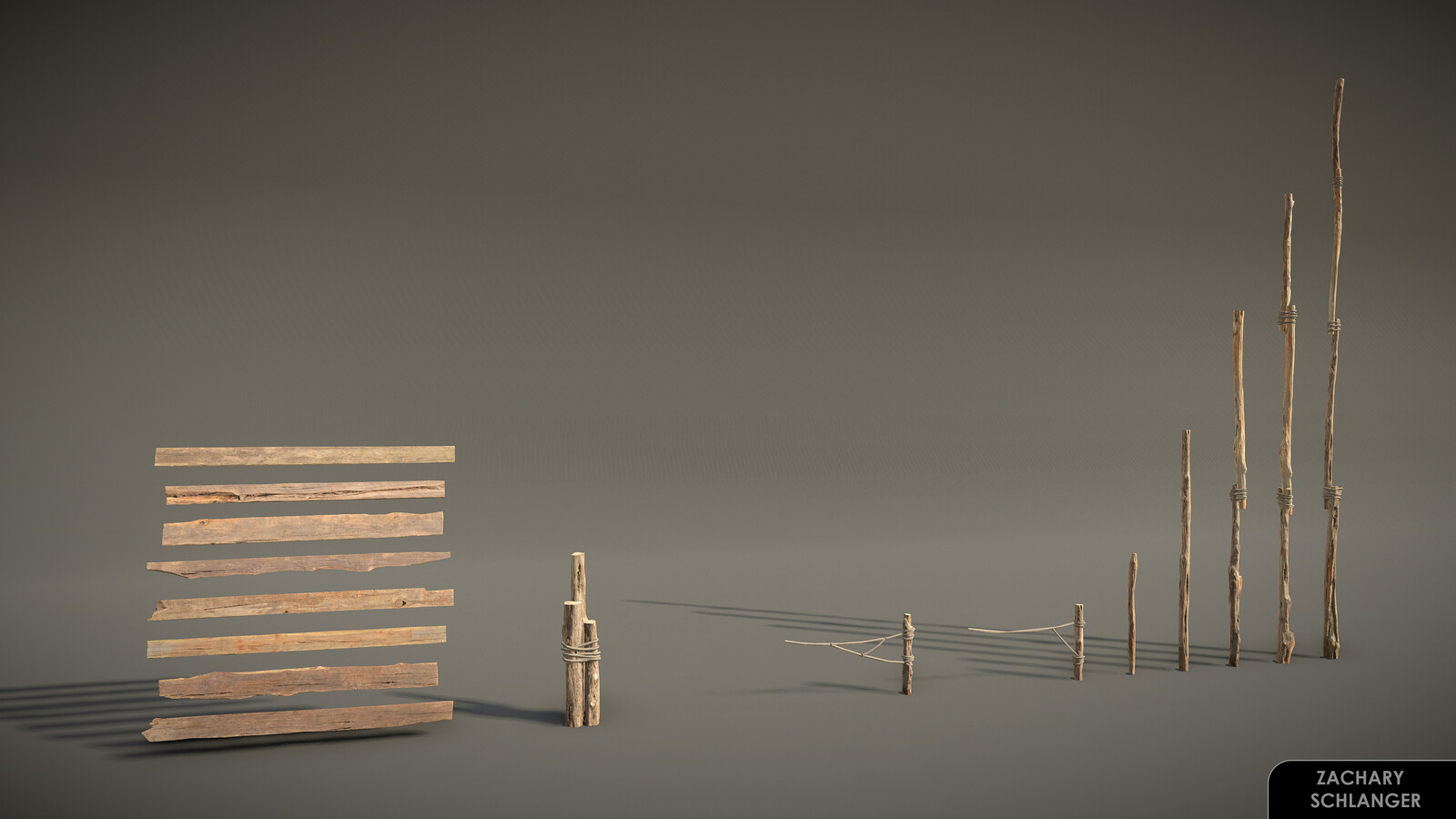 Photoscanned Wood kit