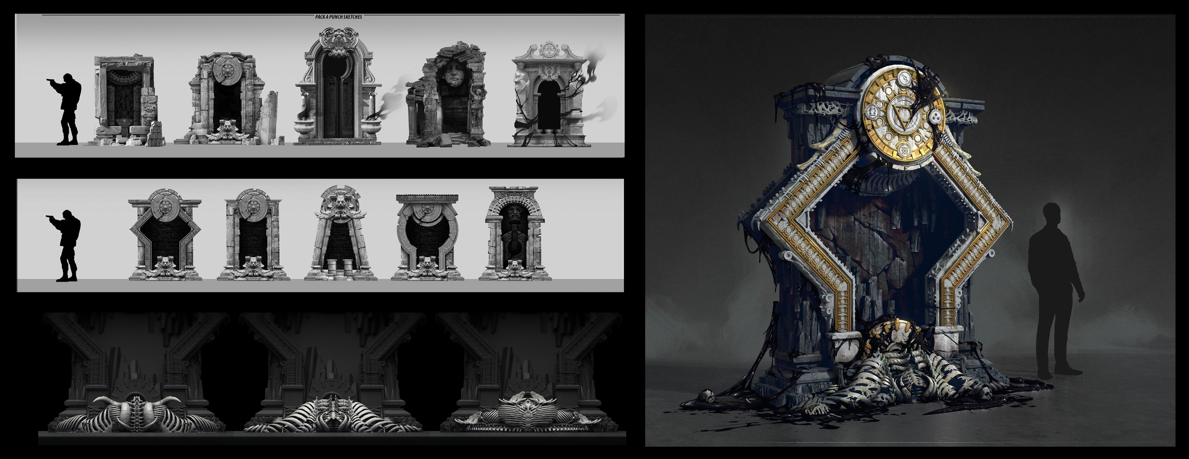 Pack a punch sketches and final design.