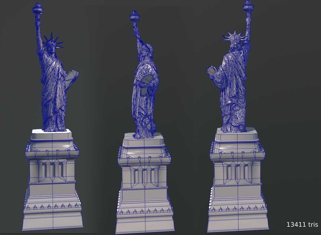 lowpoly wireframe