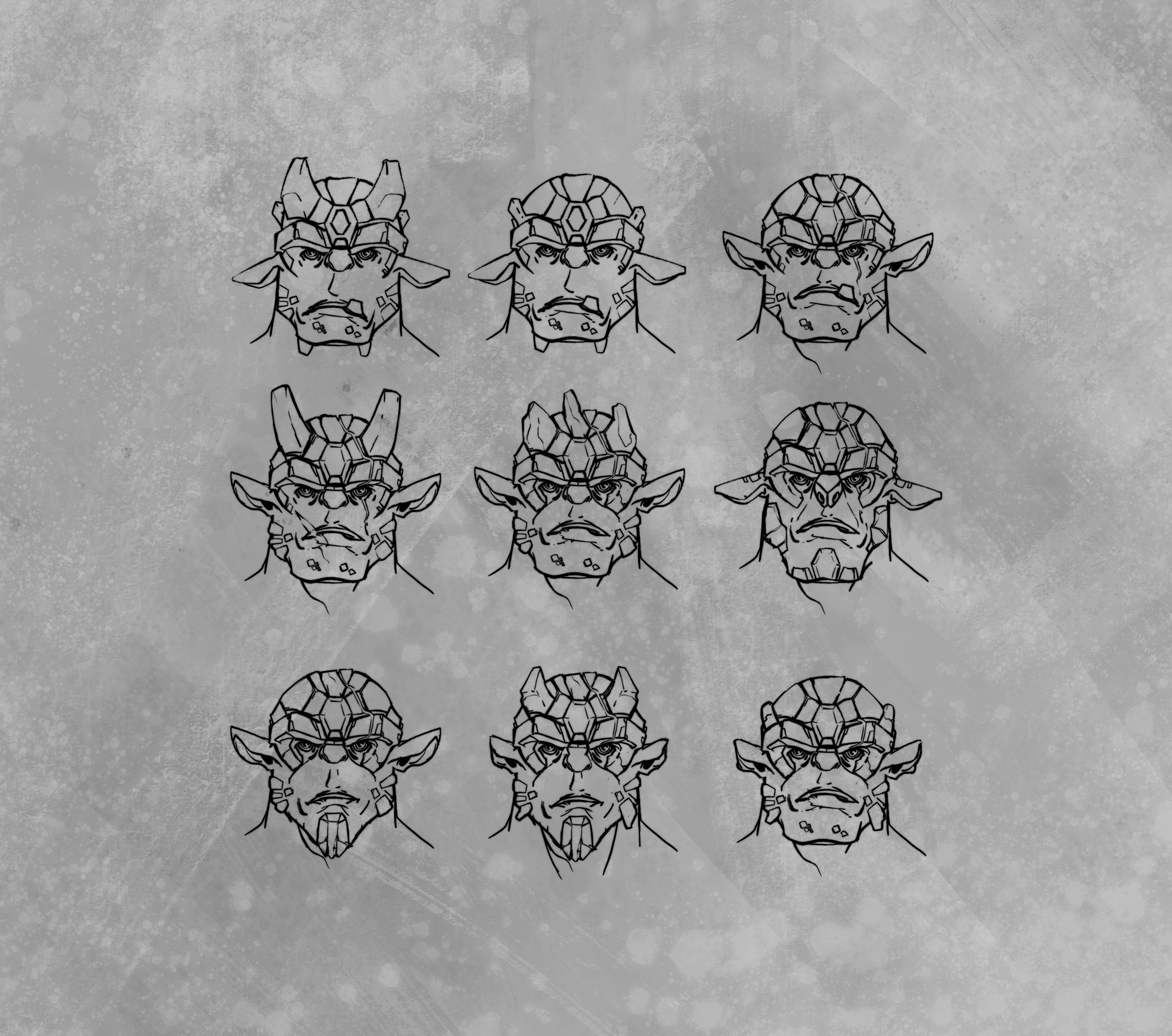 Initial ideation phase of various troll designs.