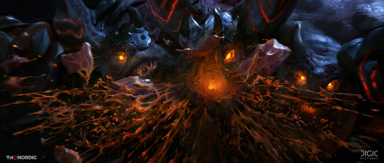 Malgros the Defiler (Head Explosion V2) - Key Art Illustration