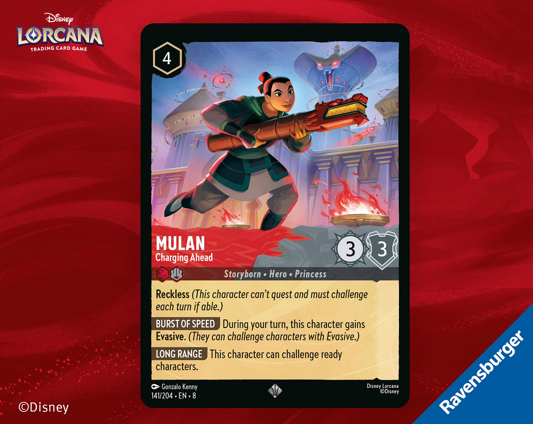 ArtStation - Disney LORCANA - MULAN Charging Ahead - Set 8 - Reign