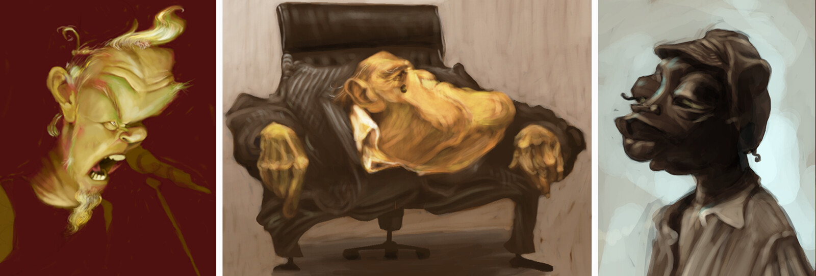 Digital paintings.