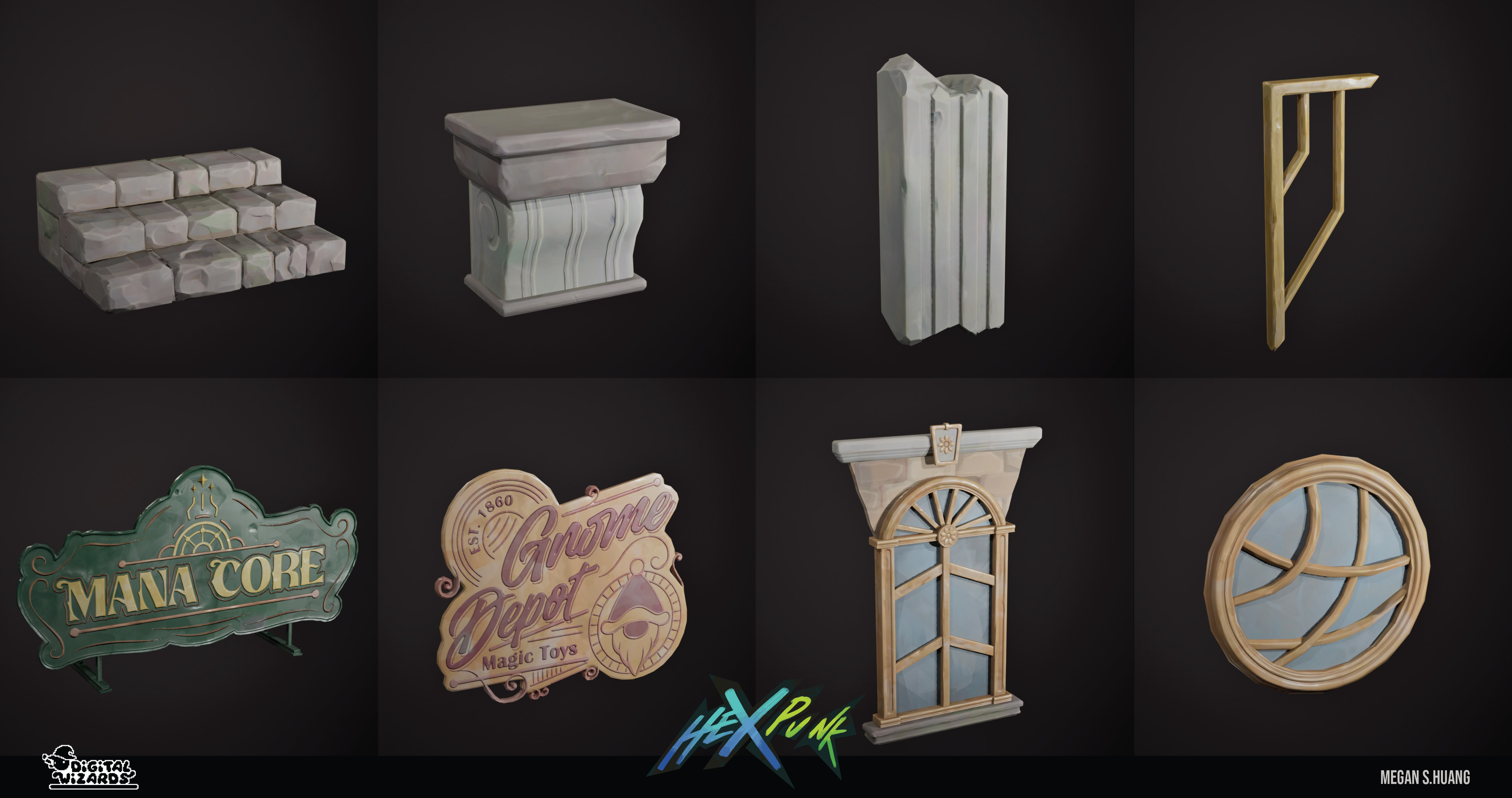 Few close-up render