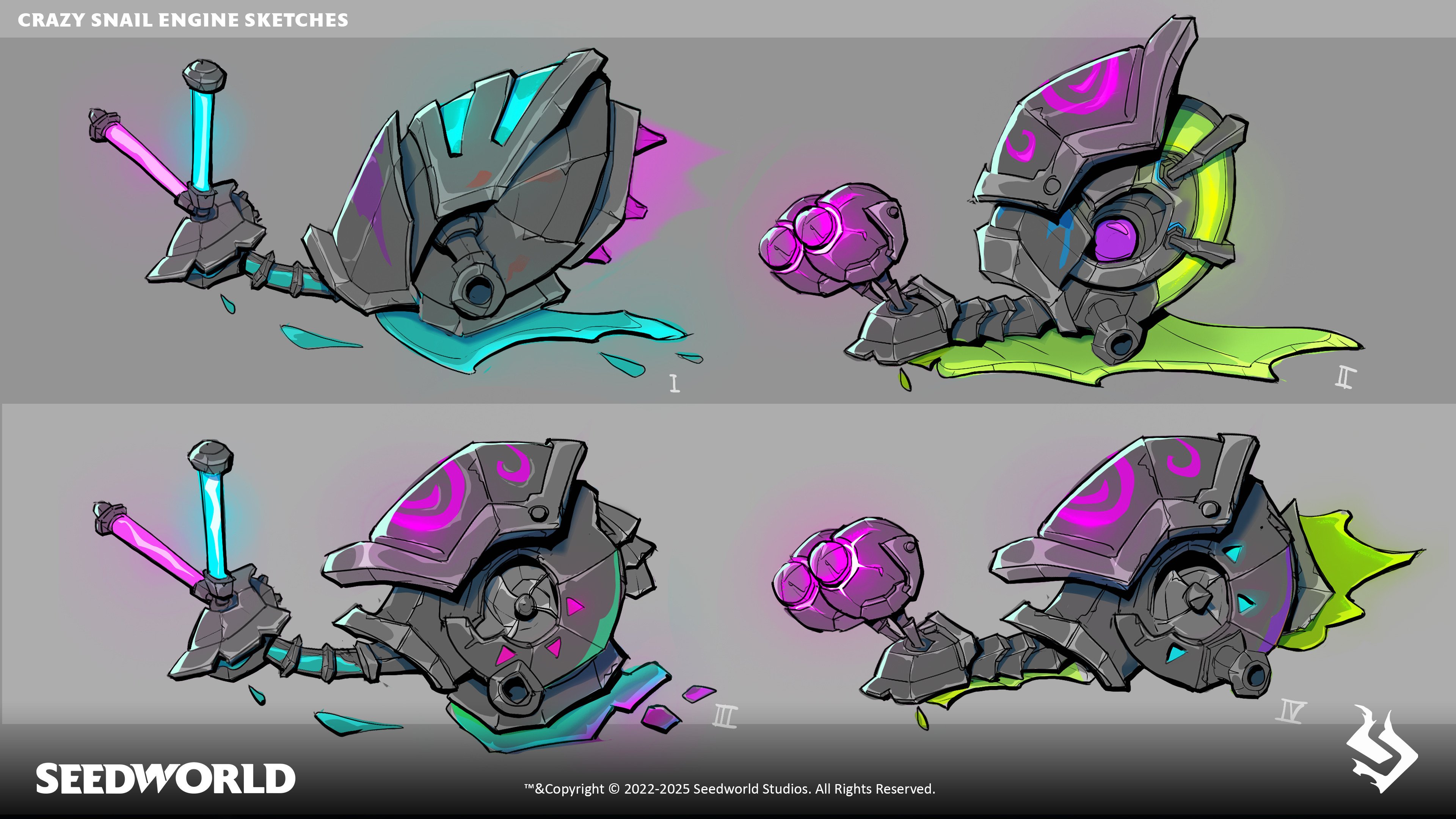 Crazy Snail engine sketches
