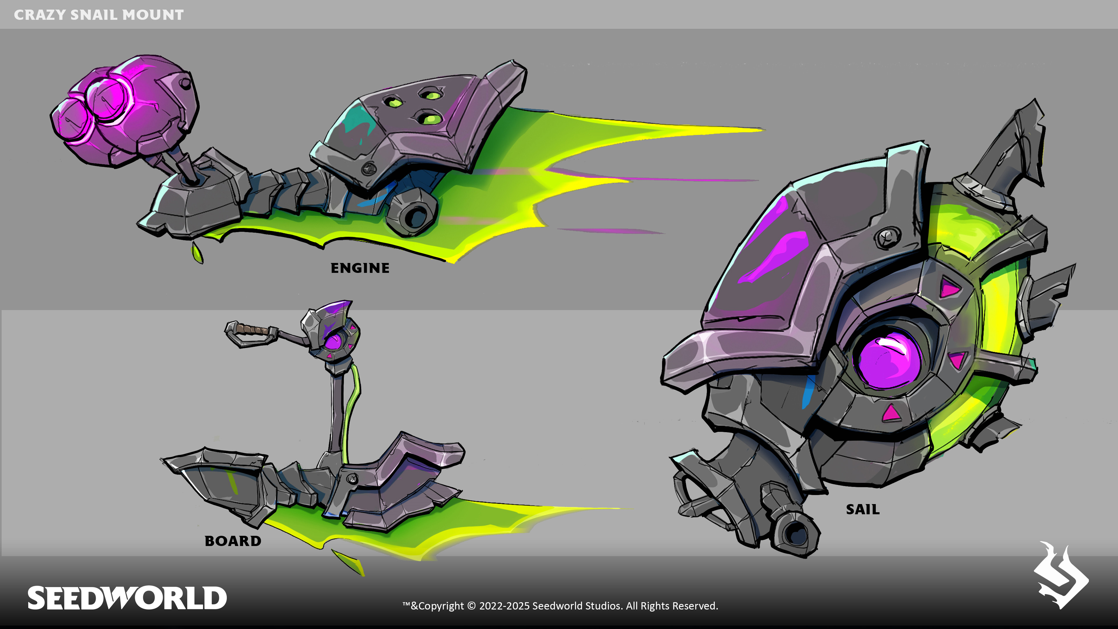 Crazy Snail sketches