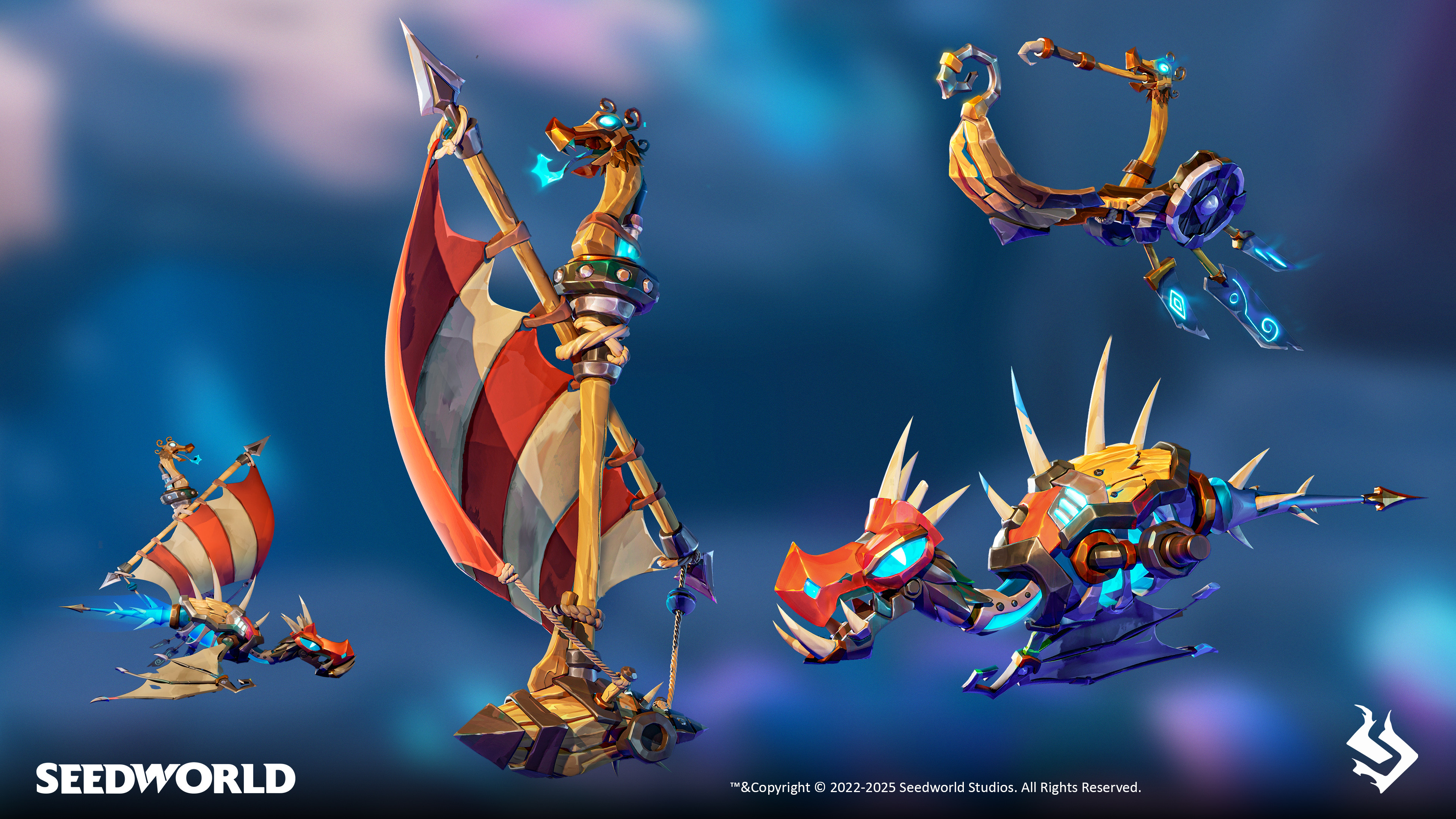 Viking Dragon mount parts