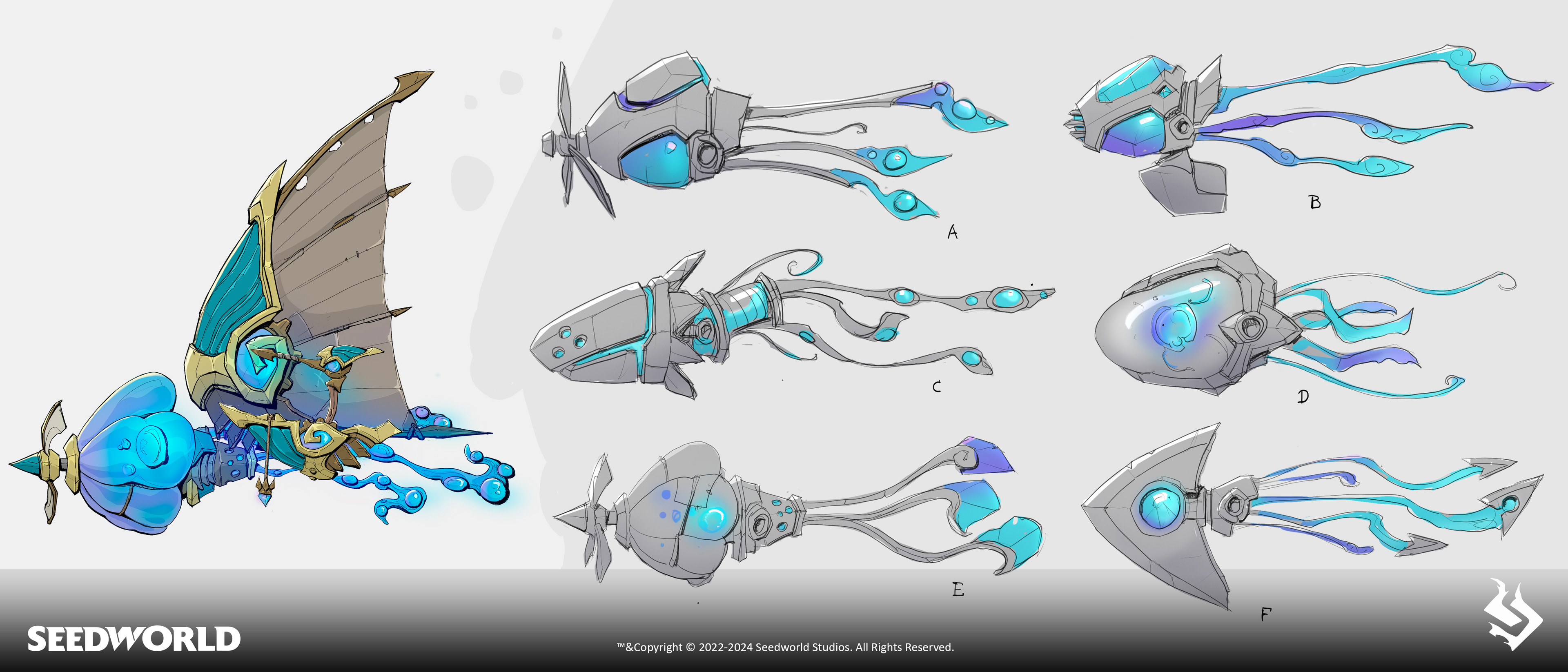 Jelly fish mount sketches