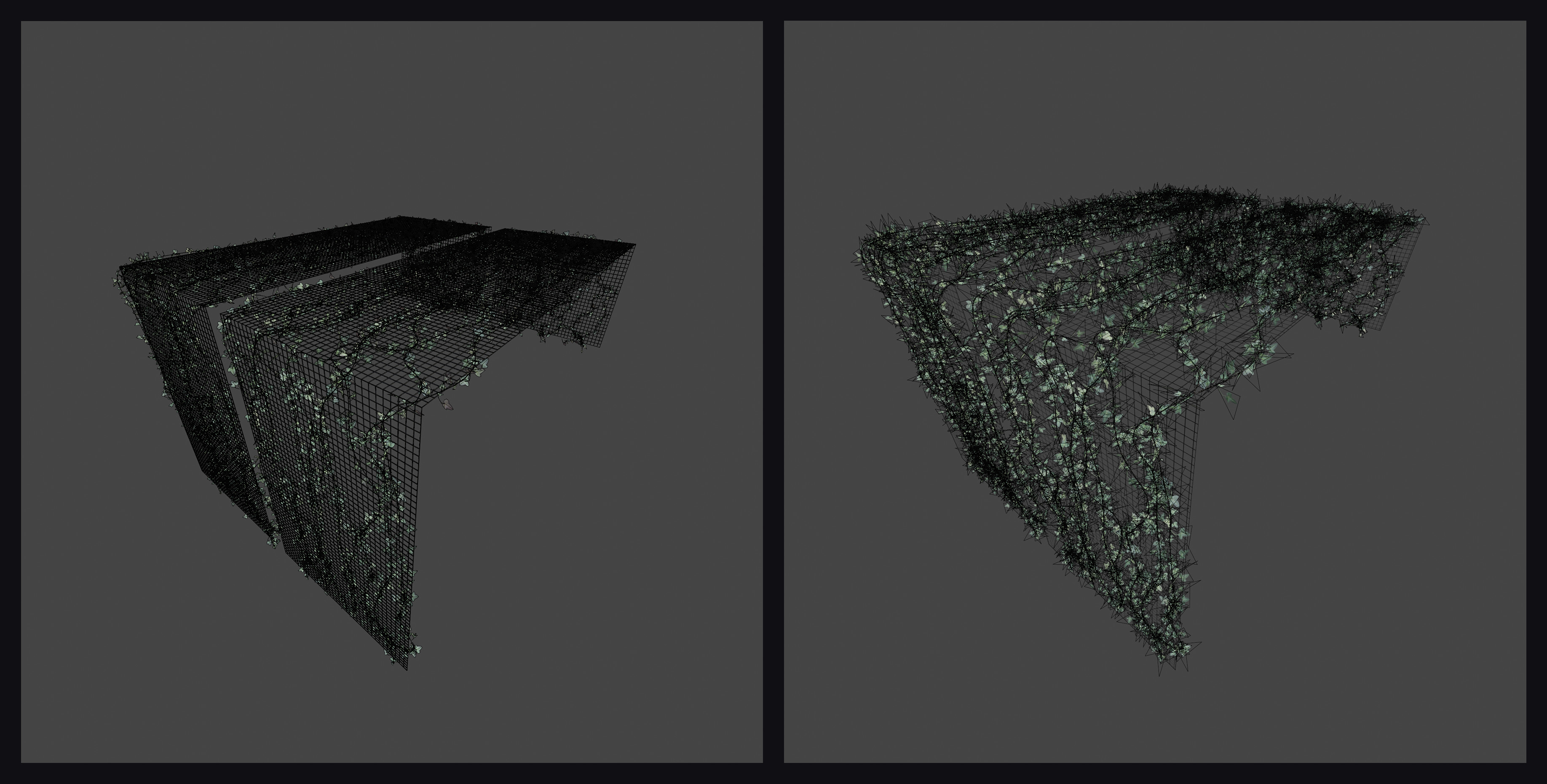 Geometry and texture optimization: unsubdivide, decimation, and billboard textures (images with alpha coverage)