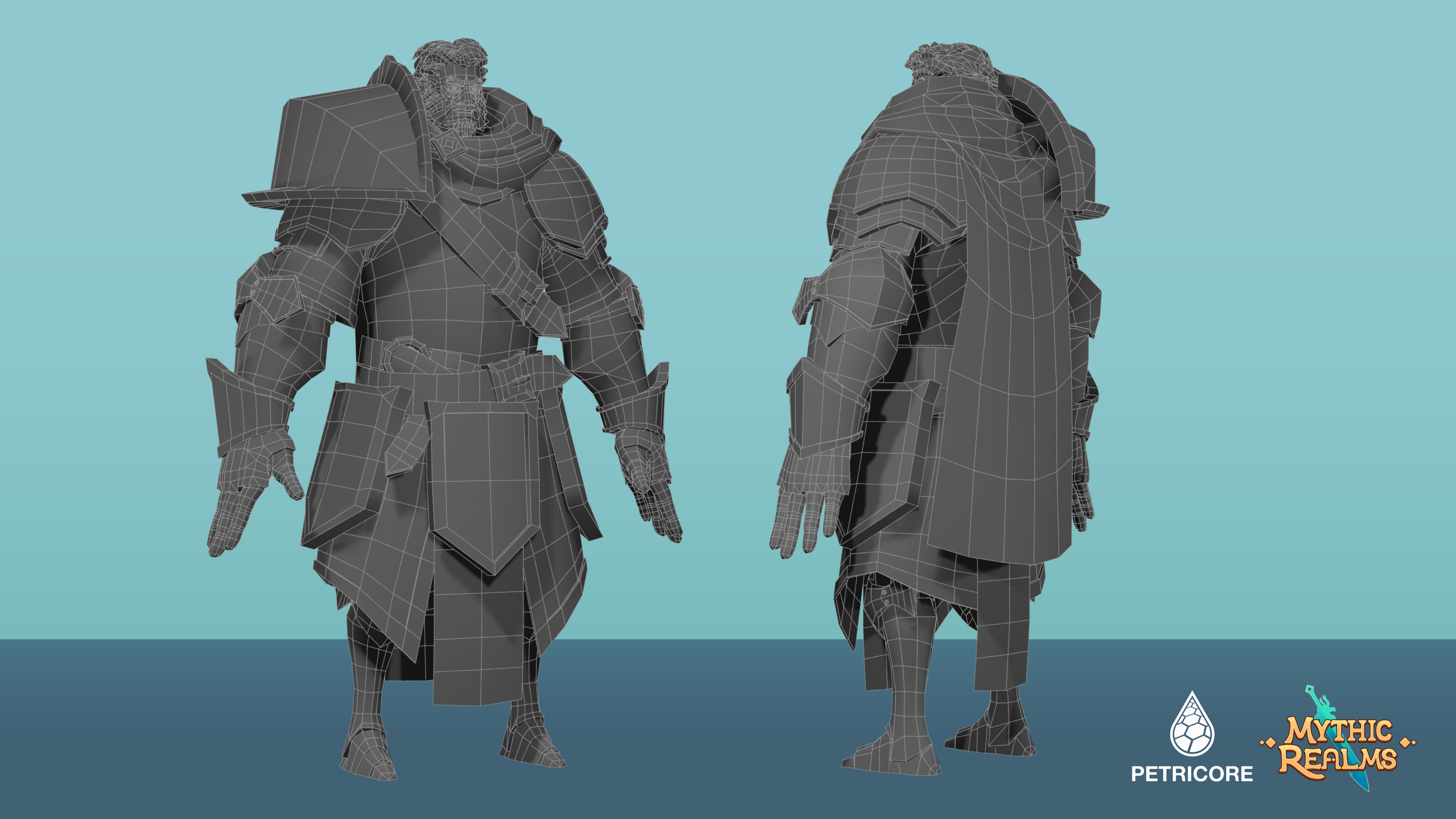 Sir Faris Wireframe - 9k Polys