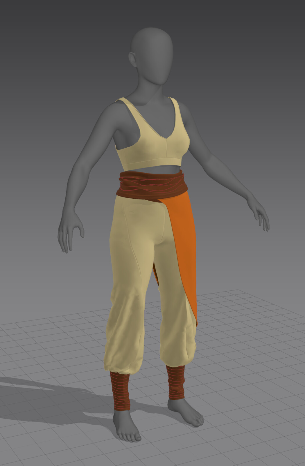 Marvelous Designer. Early layering of garments.
