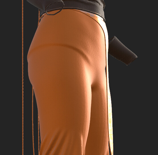 Substance Painter.  Closeup view of the texture.