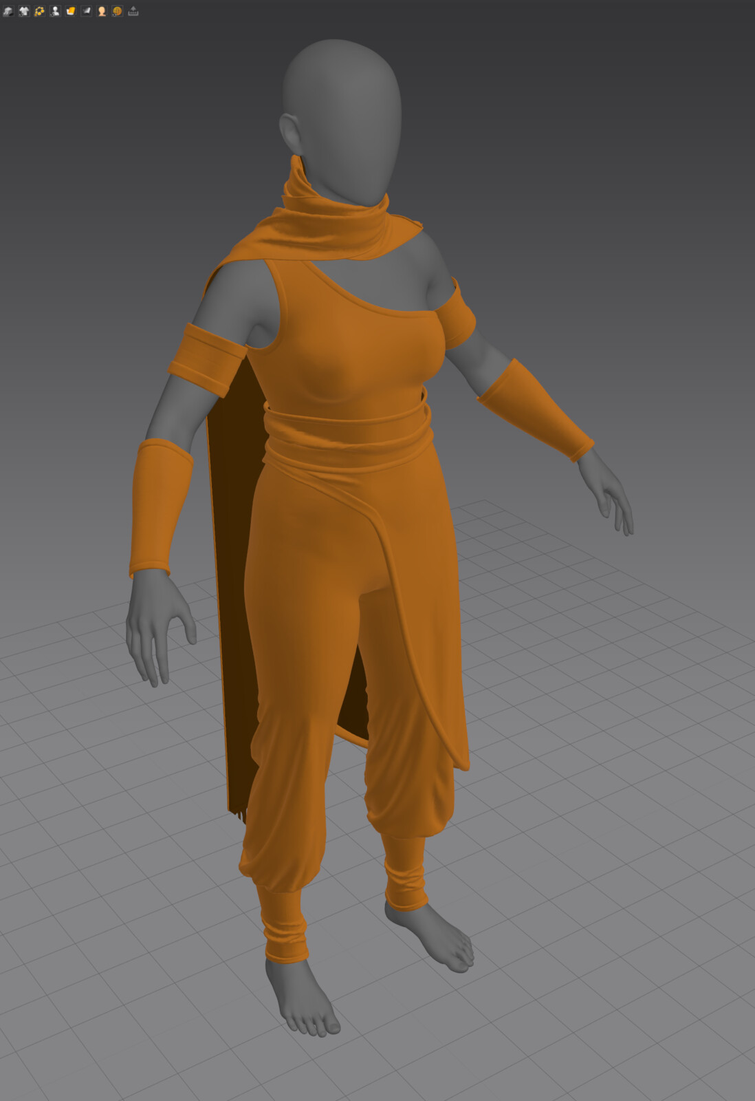 Marvelous Designer. I decided to make a single strap tank top.