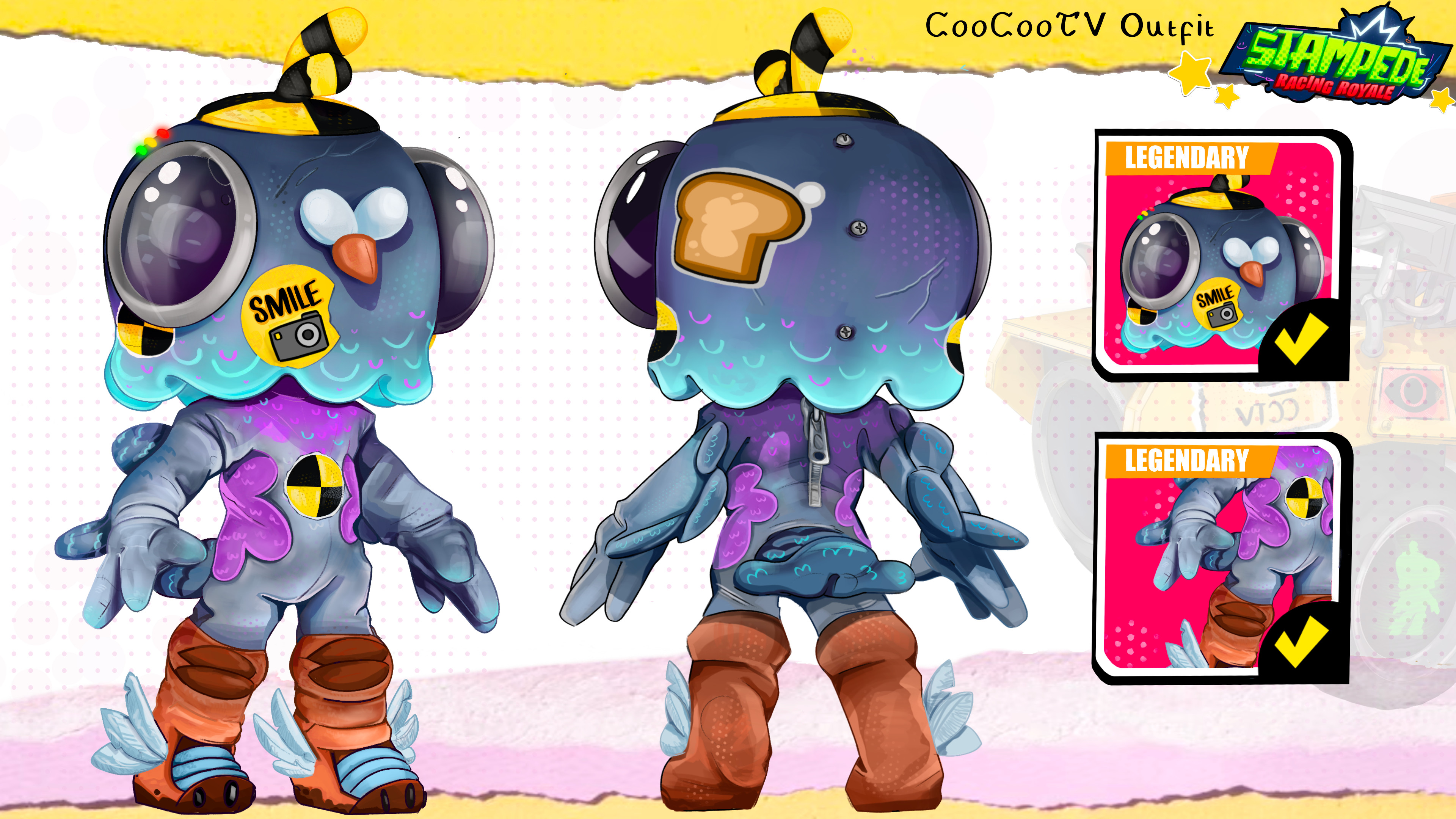 The final three quarter turnarounds! Both the full face helmet and the body.